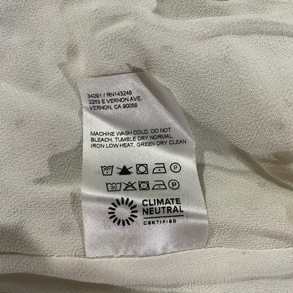 Reformation Cream Polka Dot Lace Chemise - Picture 2 of 4